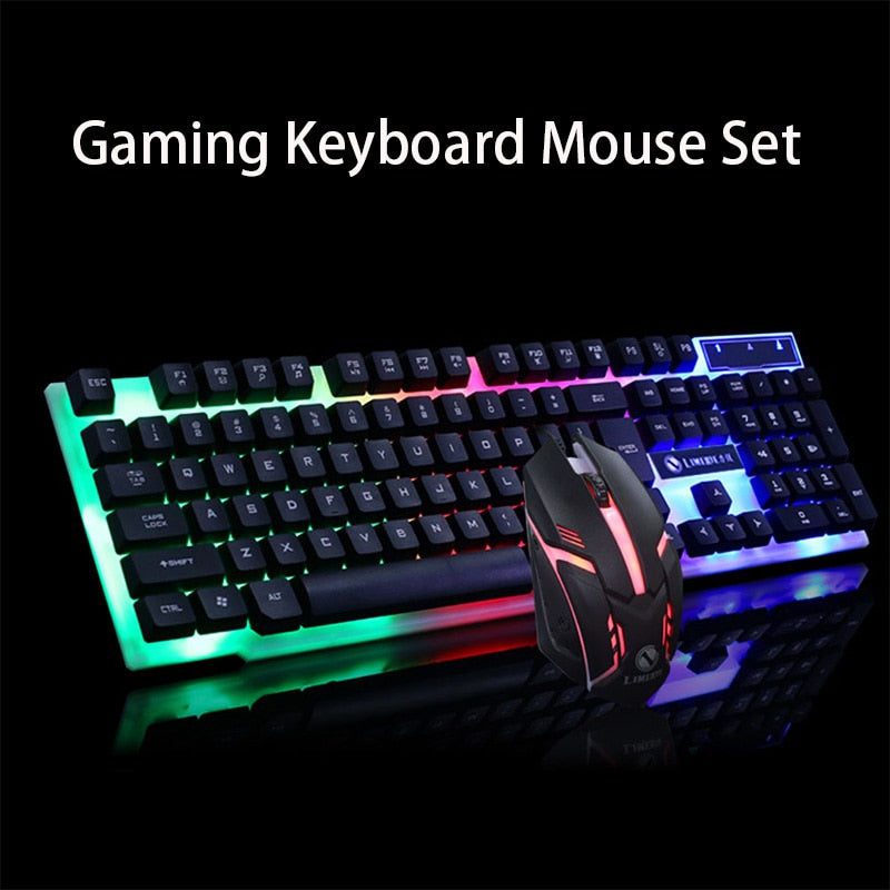 Combo Clavier Souris Gaming GTX300 – Rétroéclairé, 104 Touches, 1600 DPI