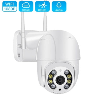 Caméra WiFi Extérieure HD 1080p – Étanche IP66, Vision Nocturne 60m & Détection Mouvement