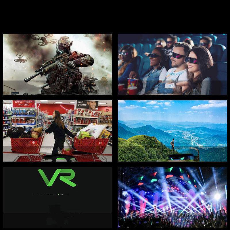 Lunettes VR 3D VRG Pro pour smartphone 5-7 pouces, casque réalité virtuelle grand angle, design léger et confortable