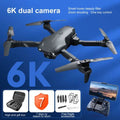 Drone V13 Pro pliable avec double caméra 6K HD, WiFi FPV, 3 batteries pour 75 minutes de vol et contrôle smartphone