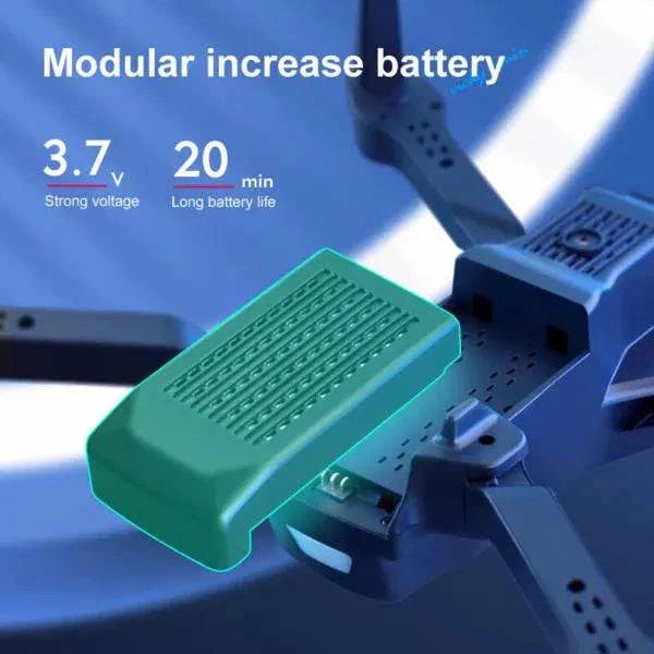 Drone V13 Pro pliable avec double caméra 6K HD, WiFi FPV et 3 batteries pour longue autonomie de vol