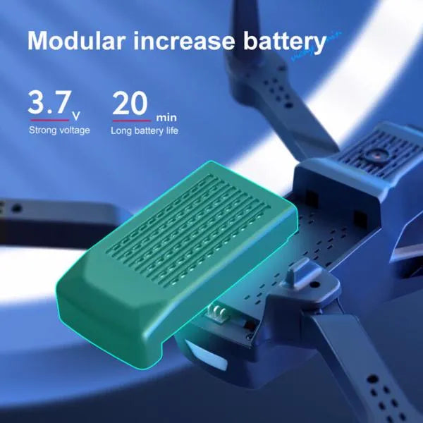 Drone V13 Pro 6K – Double Caméra HD, WiFi FPV Pliable, 3 Batteries