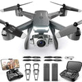 Drone V14 Pro 6K double caméra HD en vol avec télécommande et protections d'hélices