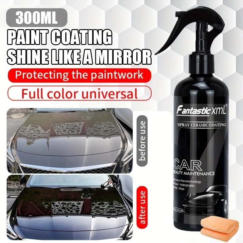 300ml PRIMOVA Nanometer Crystal Car Spray Wax Coating bottle for automotive paint protection and gloss