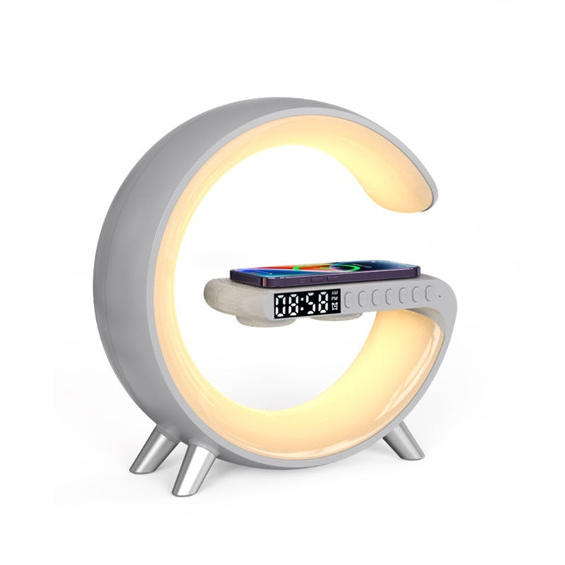 Lampe LED G Intelligente – Enceinte Bluetooth & Chargeur Sans Fil 15W