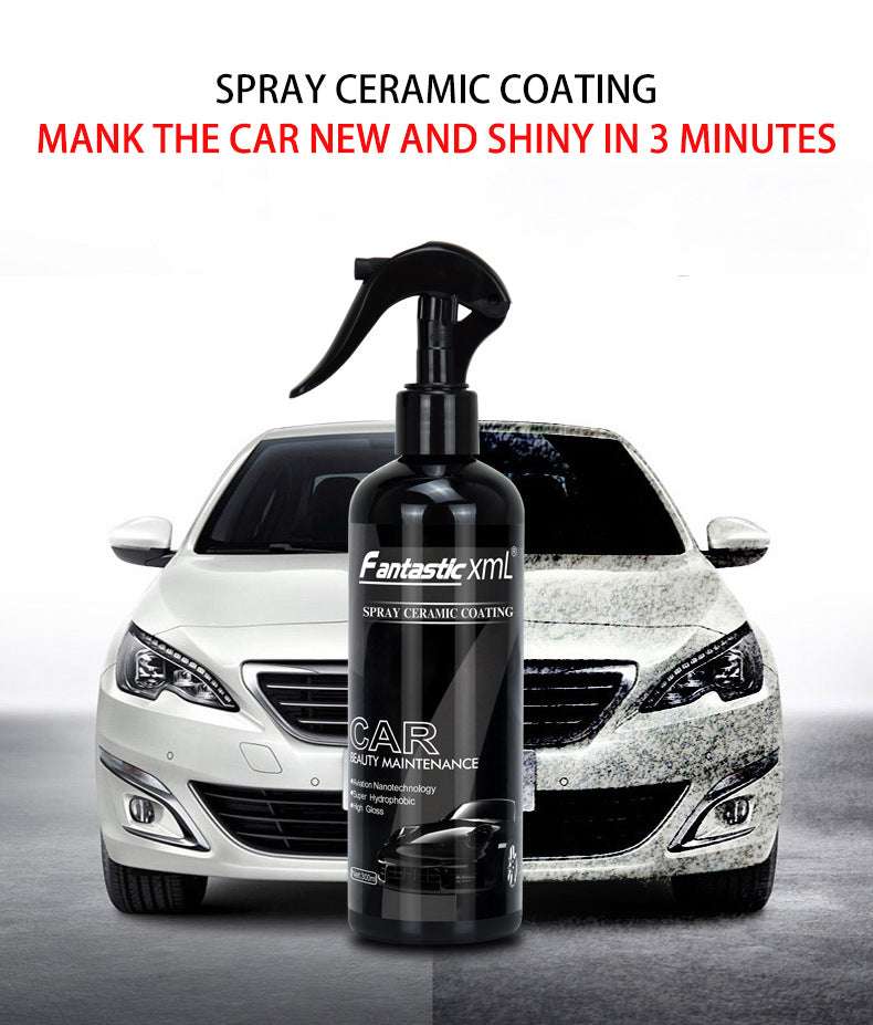 PRIMOVA Nanometer Crystal Car Spray Wax Coating 300ml bottle for hydrophobic, UV-protective, glossy car paint finish