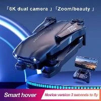 Drone V13 Pro pliable avec double caméra 6K HD, WiFi FPV, trois batteries et télécommande compacte