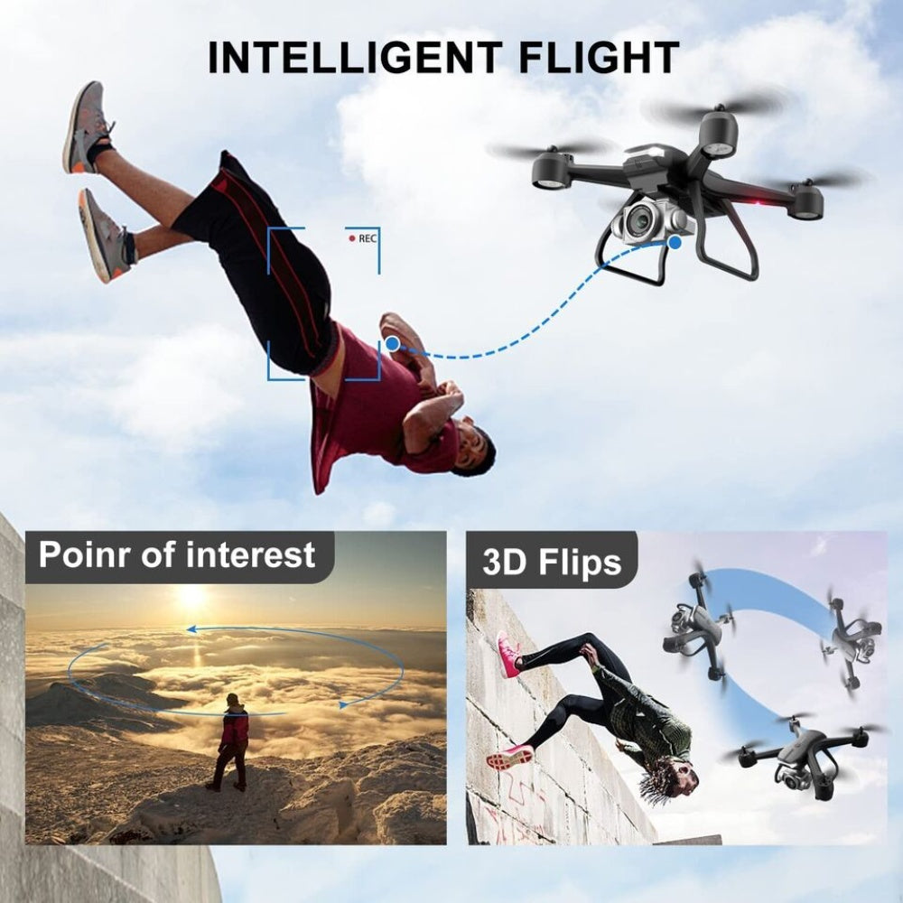 Drone V14 Pro 6K – Double Caméra HD, WiFi FPV, 30 Min de Vol