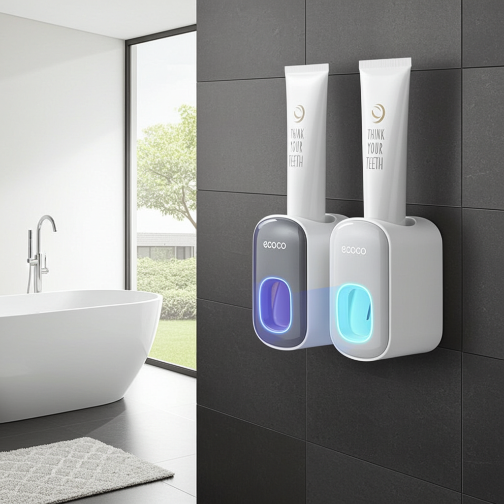 Distributeur Dentifrice Mural Automatique – Zéro Gâchis, Installation Facile