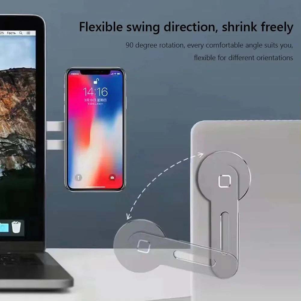 Support Téléphone Magnétique pliable avec chargeur sans fil 15W compatible Tesla et laptops
