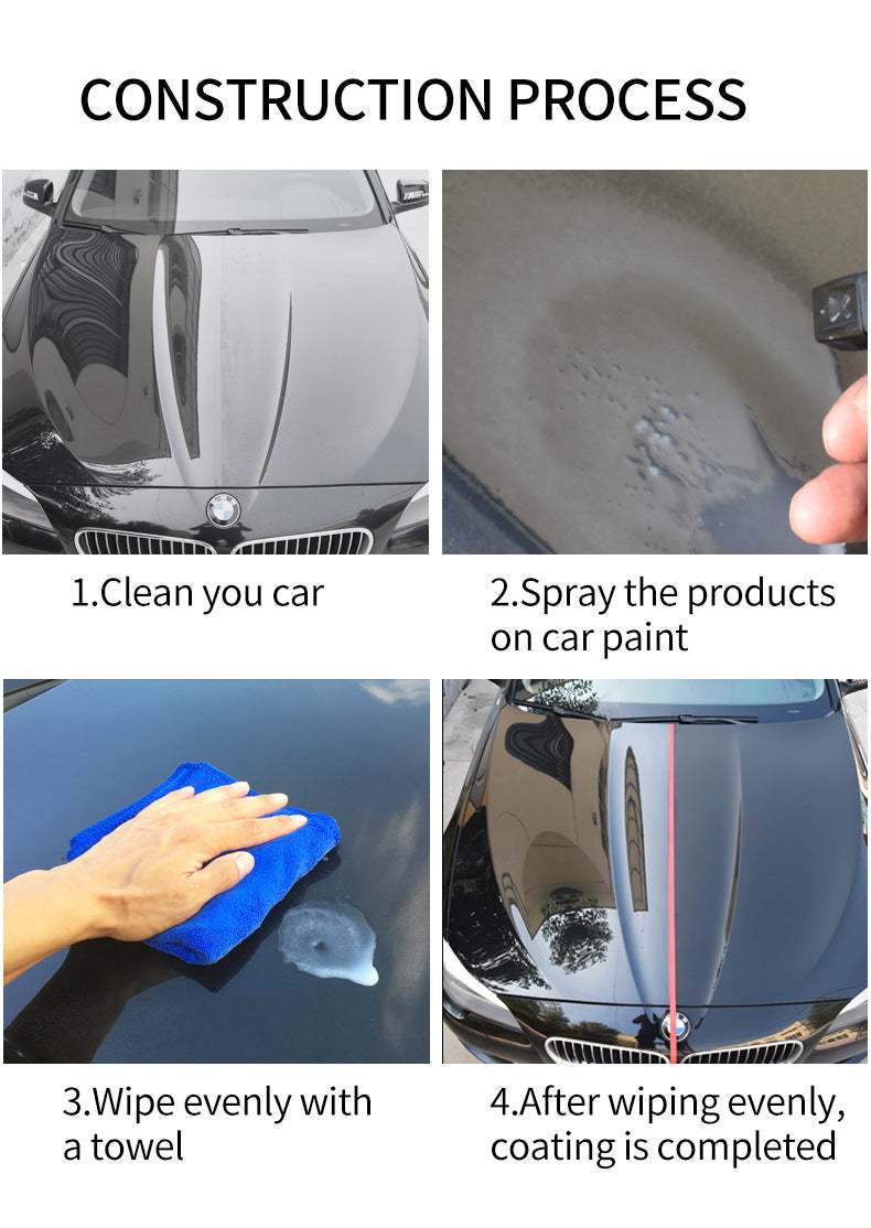300ml PRIMOVA Nanometer Crystal Car Spray Wax Coating bottle for automotive paint protection and gloss