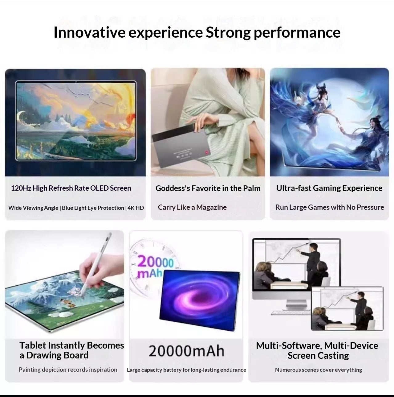 Tablette Dimensity 9300 – 16 Go RAM, Écran IPS 10.1", Clavier Détachable & Gaming