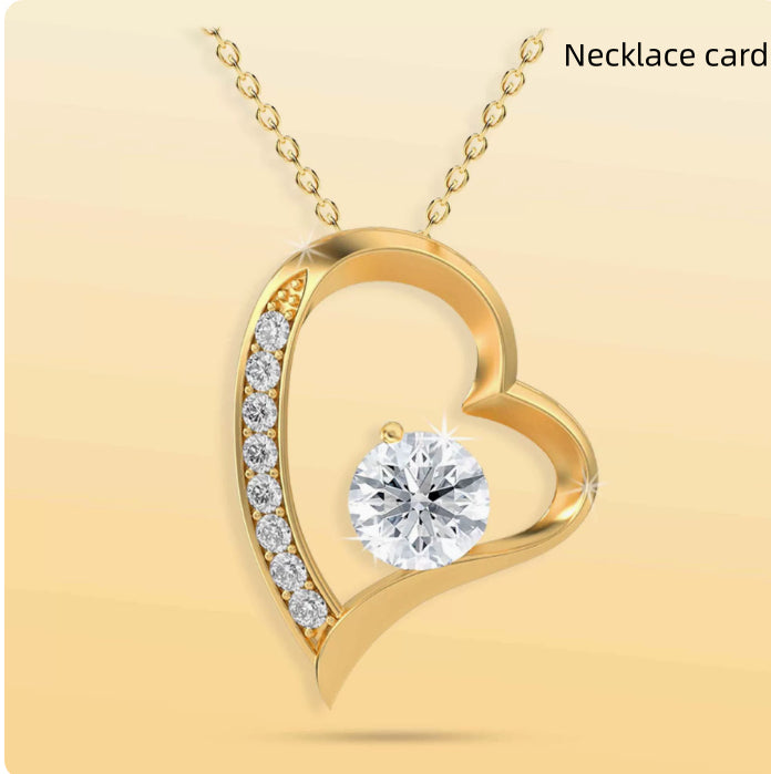 Coffret Cadeau Rose Éternelle – Ourson Tournant, Collier & Bijoux