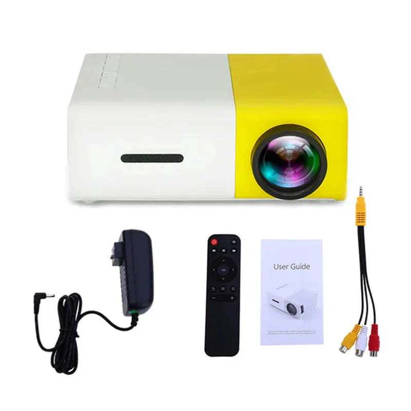 Mini projecteur portable YG300 Pro Full HD 1080P lecture 4K compact avec son intégré et connexion universelle