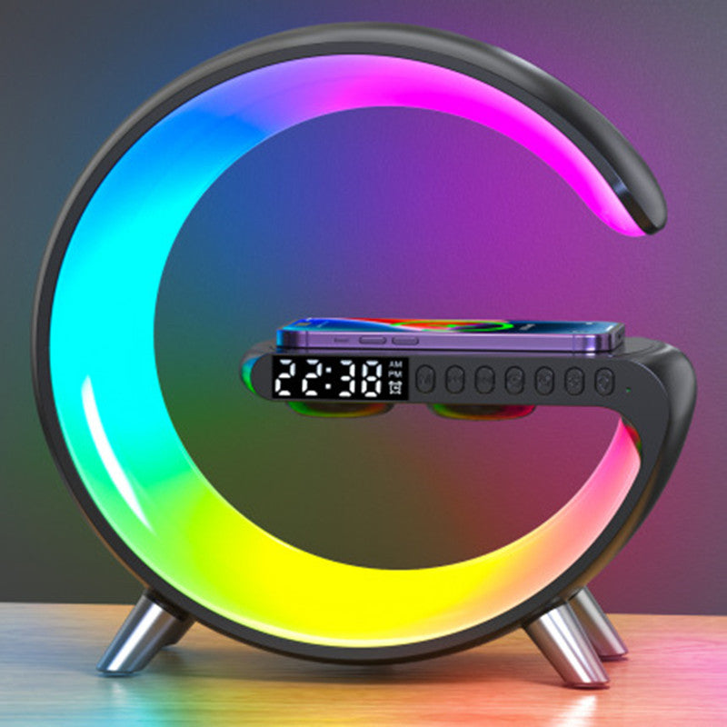 Lampe LED G Intelligente – Enceinte Bluetooth & Chargeur Sans Fil 15W