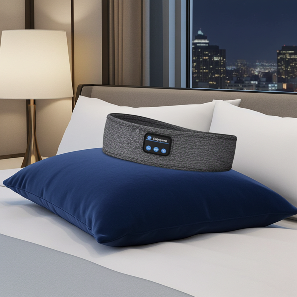 Bandeau Bluetooth Sommeil – Écouteurs Sans Fil Ultra-Doux 10h